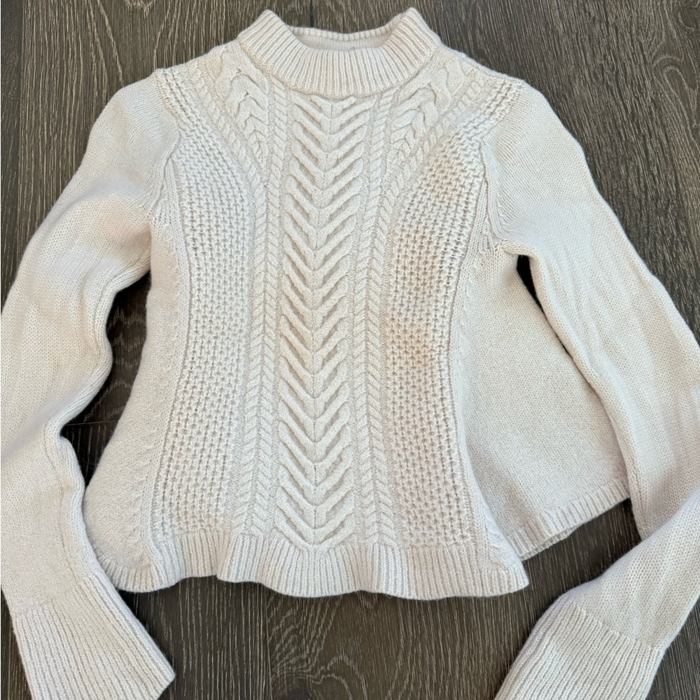 EUC Club Monaco Cream Cowl Neck Women’s Sweater XS